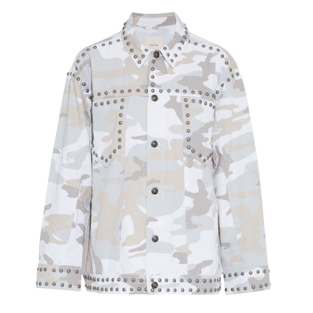⭕️ Cinq à Sept Chiara Camo Studded Jacket Women’s